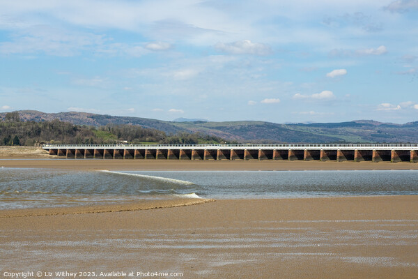 Arnside Tidal Bore Picture Board by Liz Withey