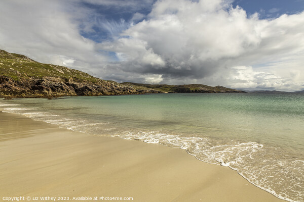 Huishinis Beach, Harris Picture Board by Liz Withey