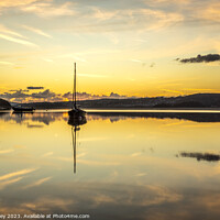 Buy canvas prints of Sunset at Arnside by Liz Withey