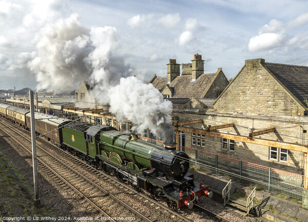 5043 Earl of Mount Edgcumbe at Carnforth Picture Board by Liz Withey