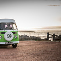 Buy canvas prints of Camper by the Sea by Liz Withey