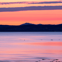 Buy canvas prints of Sunset, Morecambe Bay by Liz Withey