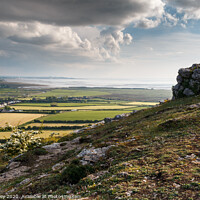 Buy canvas prints of Morecambe Bay from Warton Crag by Liz Withey