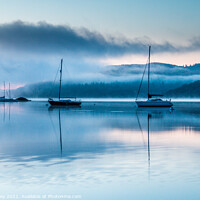 Buy canvas prints of Boats at Dawn by Liz Withey