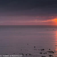 Buy canvas prints of Morecambe Bay Sunset by Liz Withey