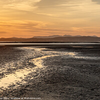 Buy canvas prints of A sunset over Morecambe Bay by Liz Withey