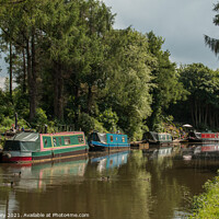Buy canvas prints of Narrowboats, Carnforth by Liz Withey