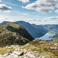 Buy canvas prints of Buttermere and Fleetwith Pike by Liz Withey