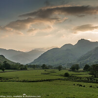 Buy canvas prints of Evening in Langdale by Liz Withey