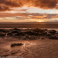 Buy canvas prints of Sunset, Silverdale by Liz Withey