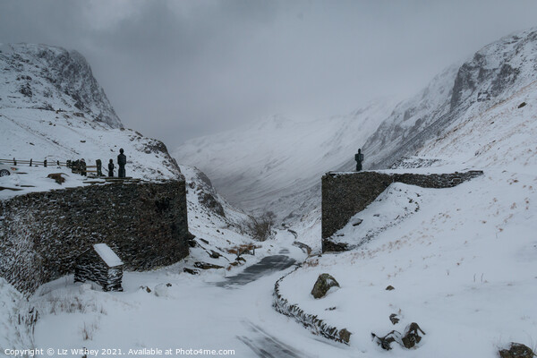 The Blizzard, Honister Pass Picture Board by Liz Withey