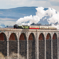 Buy canvas prints of 60163 Tornado Ribblehead Viaduct by Liz Withey