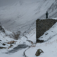 Buy canvas prints of After the Blizzard, Honister Pass by Liz Withey