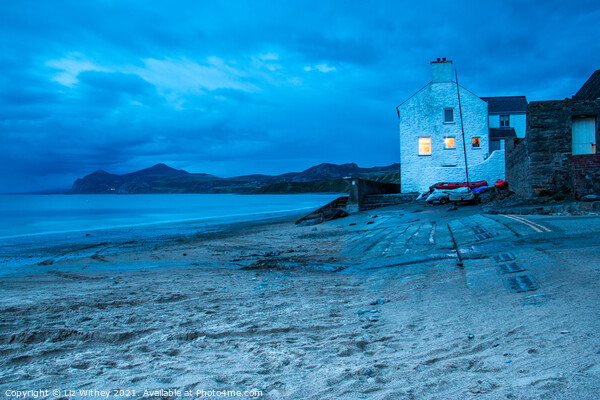 Blue Hour, Morfa Nefyn Picture Board by Liz Withey