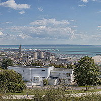 Buy canvas prints of Panoramic View Of Le Havre, France by Andy Morton