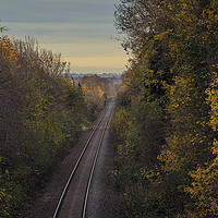 Buy canvas prints of Railway Through Braunstone, Leicester by Andy Morton