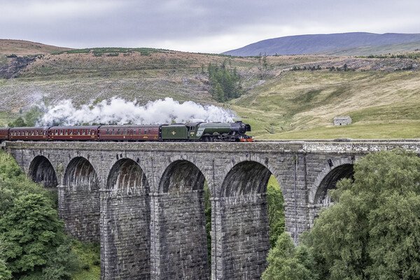 Flying Scotsman on the Dent Viaduct Picture Board by James Marsden