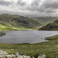 Buy canvas prints of Majestic Seathwaite Tarn A Reservoir of Natural Be by James Marsden