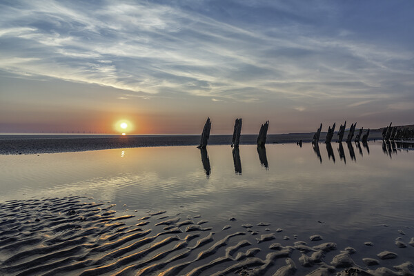 A Breathtaking Sunset at South Walney Picture Board by James Marsden