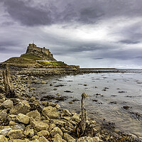 Buy canvas prints of Lindisfarne Castle on Holy island by James Marsden