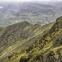 Buy canvas prints of View from the top of Blencathra  by James Marsden