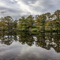 Buy canvas prints of Autumn Colour at Rydal Water by James Marsden