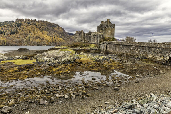 Eilean Donan from the side Picture Board by James Marsden