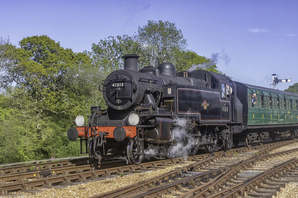 Steam Train Track Haven Picture Board by James Marsden