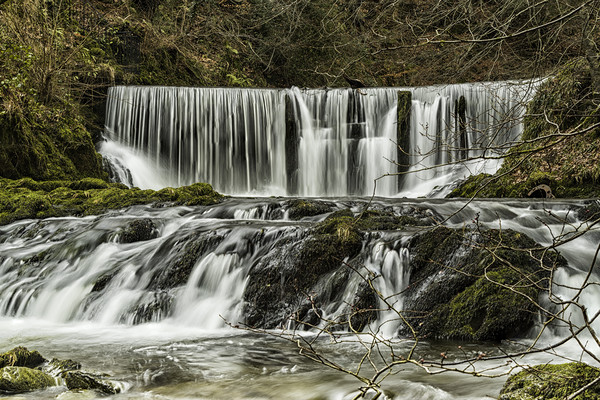 Majestic Ambleside Waterfall Picture Board by James Marsden