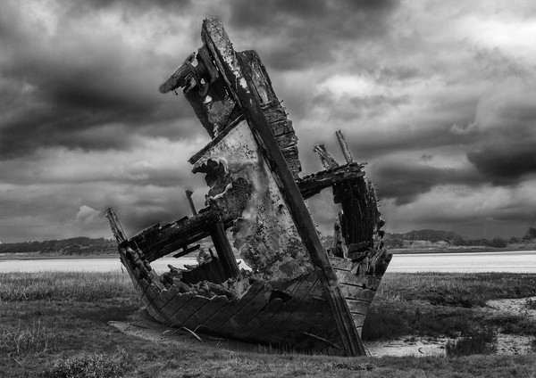 Fleetwood Wreck on a Stormy Morning Picture Board by James Marsden