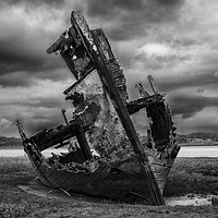 Buy canvas prints of Fleetwood Wreck on a Stormy Morning by James Marsden