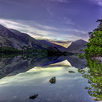 Buy canvas prints of Captivating Sunrise at Buttermere Water by James Marsden