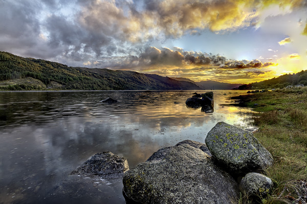 Sunset over Loch Sunart Picture Board by James Marsden