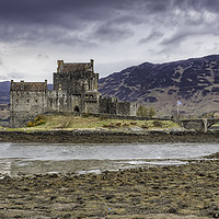 Buy canvas prints of Eilean Donan Castle at Low Tide by James Marsden