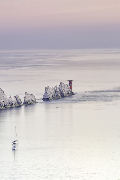 Majestic Sunset at the Needles Lighthouse Picture Board by James Marsden