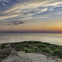 Buy canvas prints of Alum Bay at Sunset by James Marsden