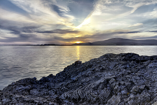 Mesmerising Sunset at Askam Pier Picture Board by James Marsden
