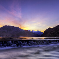 Buy canvas prints of Majestic Sunset over Ennerdale Water by James Marsden