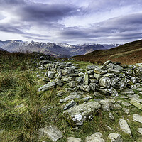 Buy canvas prints of Place fell rock wall by James Marsden