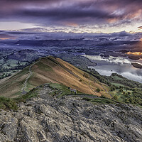 Buy canvas prints of Majestic Sunrise over Catbells by James Marsden