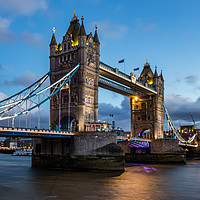 Buy canvas prints of Londons Tower Bridge at sunset by Nigel Smith