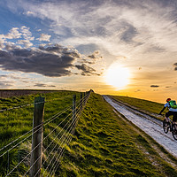 Buy canvas prints of Riding into the sun by Nigel Smith