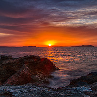 Buy canvas prints of Ibiza Sunset by Ed Alexander