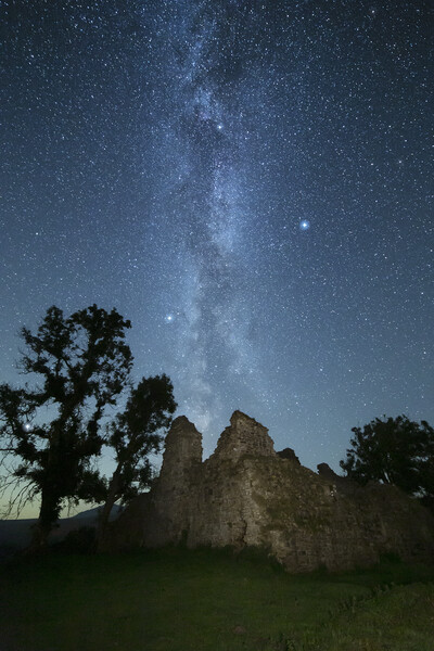 Pendragon Castle & the Milky Way Picture Board by Pete Collins