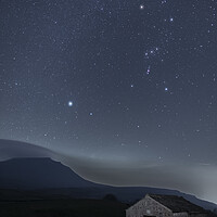 Buy canvas prints of Sirius and Orion over Ingleborough by Pete Collins