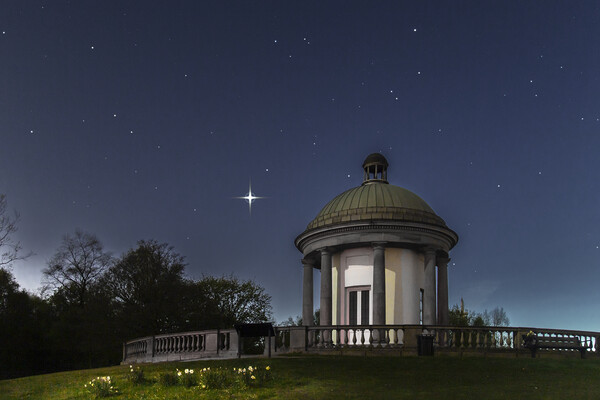 Venus and the Temple, Heaton Park Picture Board by Pete Collins