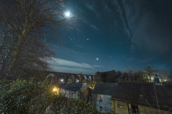 Venus and the Viaduct, Ingleton Picture Board by Pete Collins