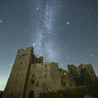 Buy canvas prints of Milky Way over Bolton Castle by Pete Collins