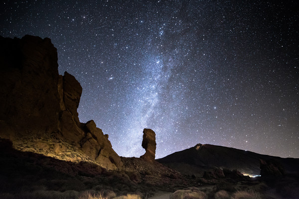 Teide and the Milky Way Picture Board by Pete Collins