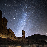 Buy canvas prints of Teide and the Milky Way by Pete Collins